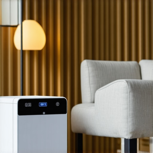 UV-C sterilizer and ozone generator used for eco-friendly upholstery cleaning in a contemporary home.