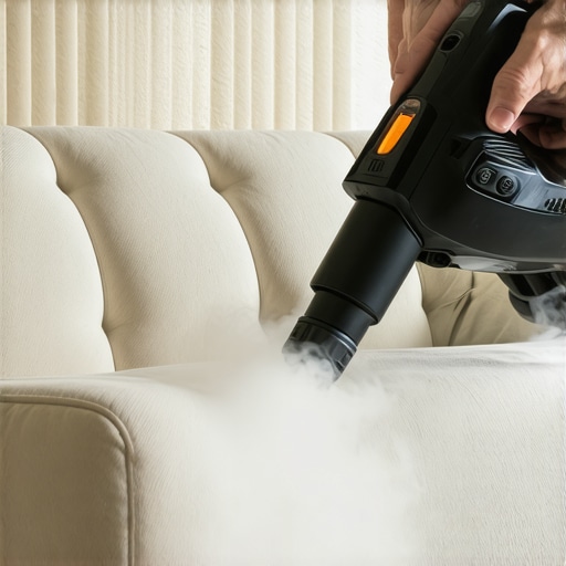 Upholstery steam cleaner cleaning fabric sofa effectively