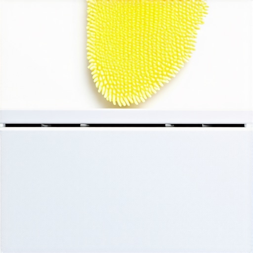 Person cleaning hard-to-reach spots behind appliances and in vents during move-out cleaning