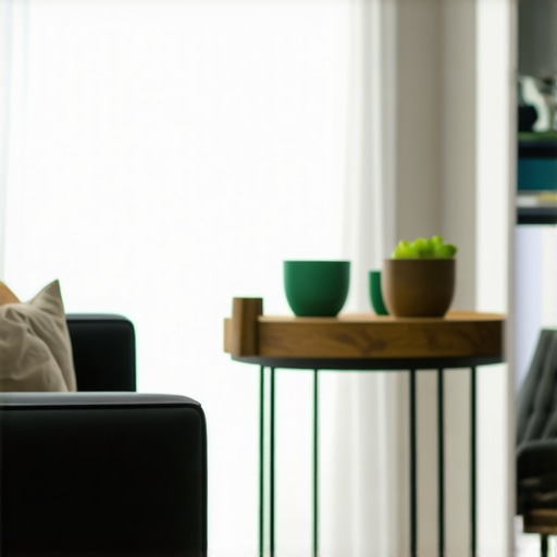 A professional cleaner thoroughly cleaning a modern apartment, focusing on hidden and upholstery areas.