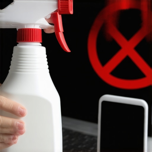 Why You Should Never Spray Disinfectant Directly on Your Screens