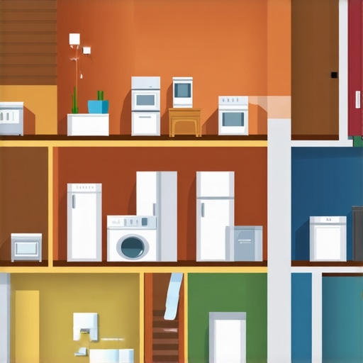 Illustration showing dust and mold buildup behind appliances and inside air ducts.