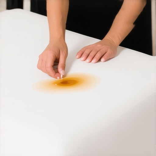How We Lifted 5-Year-Old Coffee Stains from a White Fabric Ottoman