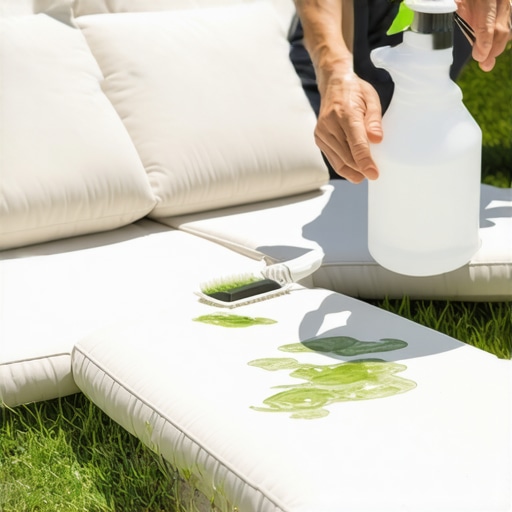 How to get grass stains out of outdoor furniture cushions
