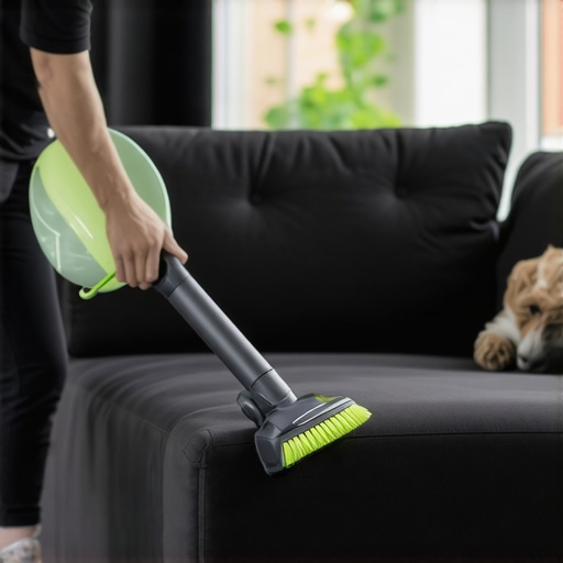 How to lift pet dander from deep-seated couch cushions