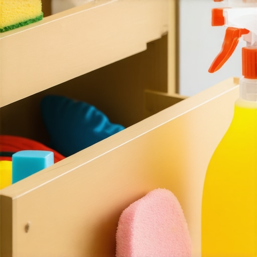 How we cleared the sticky residue inside kitchen drawers