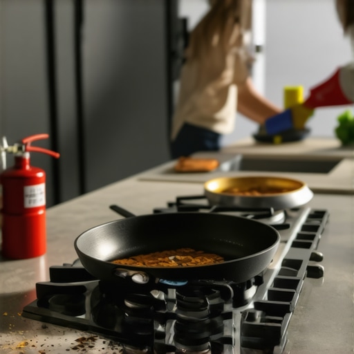How we handled a grease fire residue in a modern kitchen