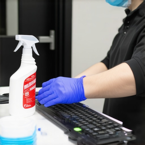 Sanitizing high-touch surfaces during flu season