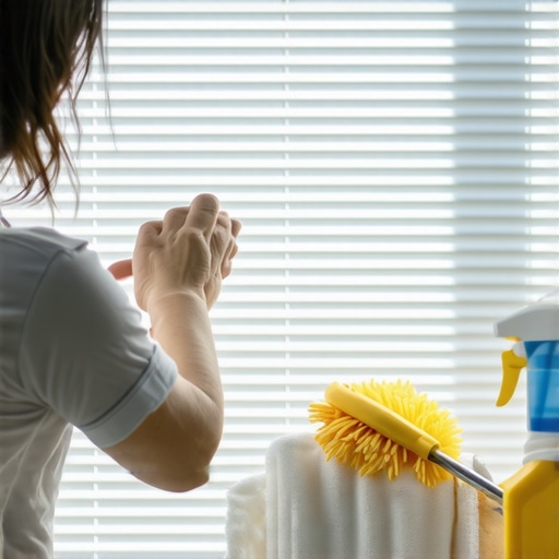 Why a damp cloth is better than a duster for blinds