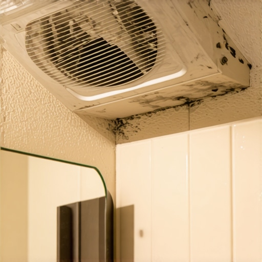 Why your bathroom fan is covered in dust