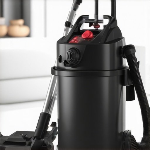 Steam cleaner and vacuum used for deep cleaning upholstery and floors in a contemporary home.