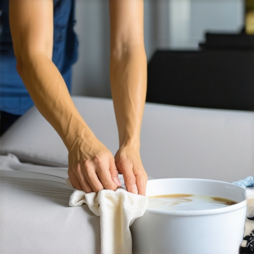 How to Lift Coffee Stains From a Polyester Couch Using Cold Water