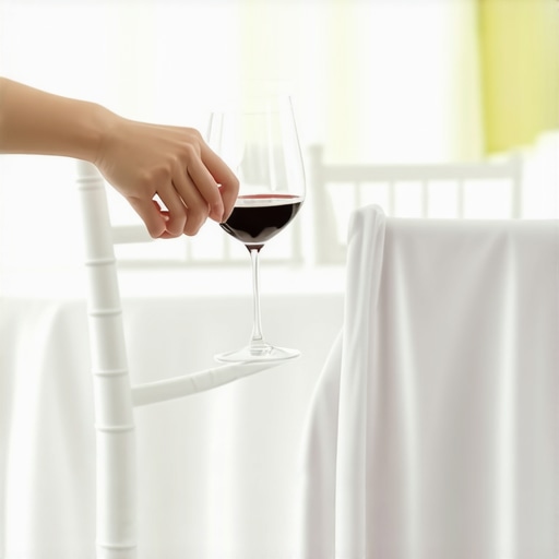 How to Lift Red Wine Spills From White Linen Chairs Without Rubbing