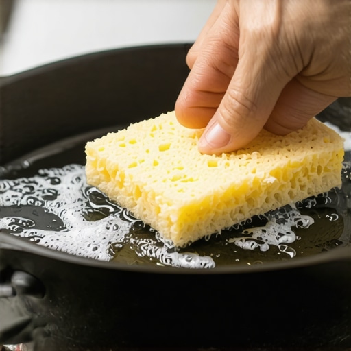How to clean a cast iron skillet without losing the seasoning