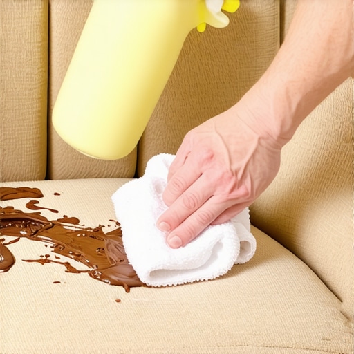 Removing Chocolate Smears from Chenille Upholstery Without a Mess