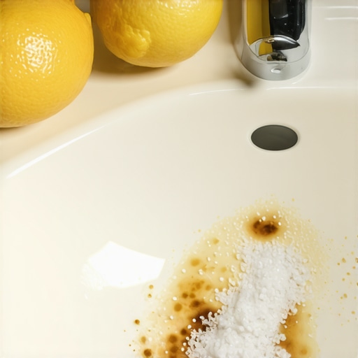The Salt and Lemon Trick for Removing Rust Stains from Porcelain