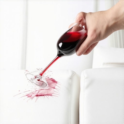 The Secret to Getting Red Wine Out of White Upholstery Without Salt