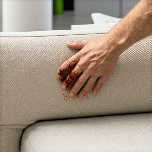 Why You Should Never Rub a Stain Into Your Fabric Sofa