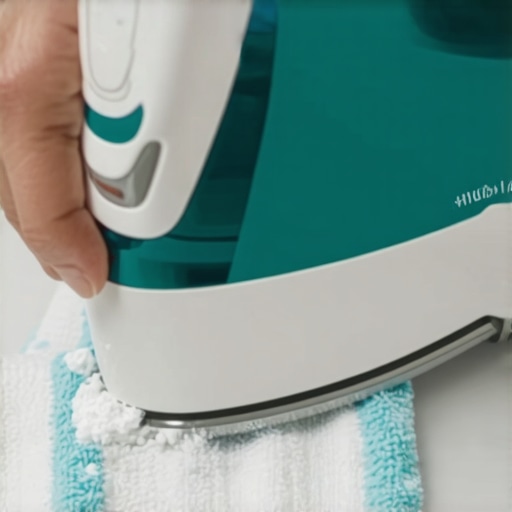 Applying Baking Soda Paste to Iron Soleplate Step-by-step cleaning of an iron soleplate with a natural baking soda and water paste.