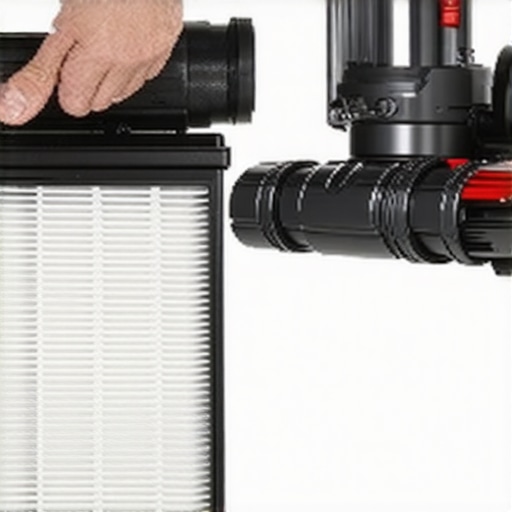 HEPA Filter Replacement Comparison New versus dirty vacuum HEPA filter comparison showing maintenance needs