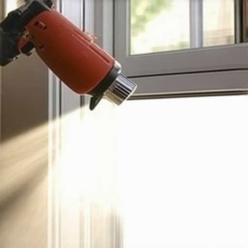 Handheld steam cleaner cleaning window tracks