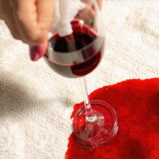How to Remove Red Wine from a White Rug with a Simple Blotting Trick