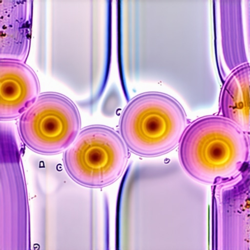 Microscopic Biofilm Structure Scientific visualization of a bacterial biofilm on a surface