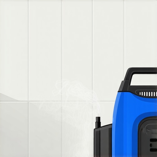 Professional Steam Cleaner Sanitizing Bathroom Tile A steam cleaner cleaning tile grout without chemicals