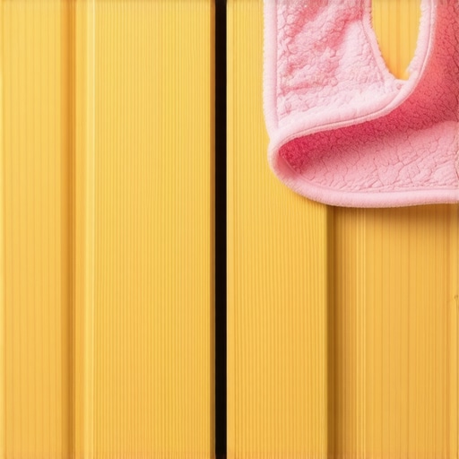 A person using a microfiber cloth to remove grease from wooden kitchen cabinets for a clean finish.