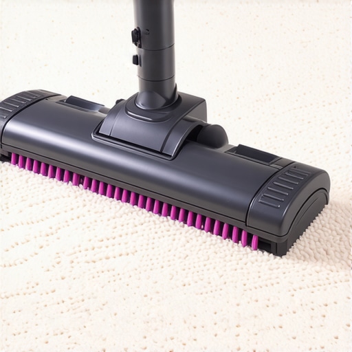 Soft Vacuum Attachment for Wool Rugs Professional vacuum attachment being used on a delicate wool carpet.