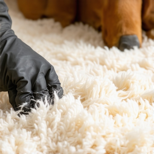 The Trick to Removing Pet Hair From Deep-Pile Rugs