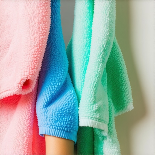 Close-up demonstration of using a damp and dry microfiber cloth on a mirror for a streak-free finish.