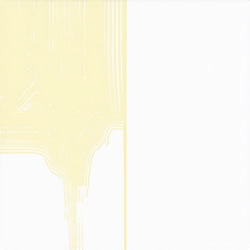 The difference between residue-heavy and clean flooring Close-up showing sticky cleaning residue on floor tiles