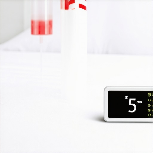 The importance of disinfectant dwell time Close-up of sanitizing a mattress with a focus on dwell time