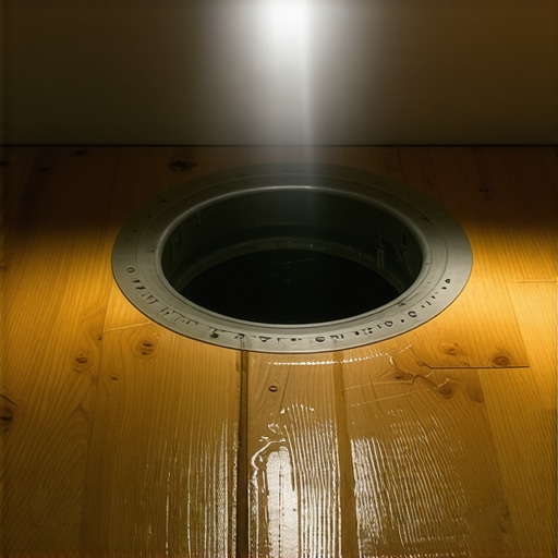 The specific spot under the bathroom sink that landlords check